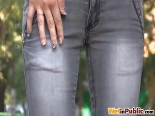 Повністю вологий джинси wetting