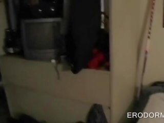 Dorm room turns into fuck area for oversexed college studen